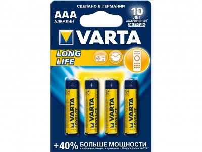 Батарейка Varta Longlife AAA,  4 шт. 1-00137766_1