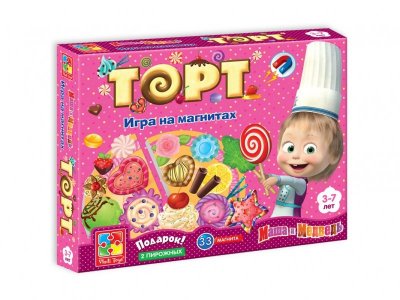 Игра Vladi Toys, Юный повар на магнитах Торт 1-00141188_1