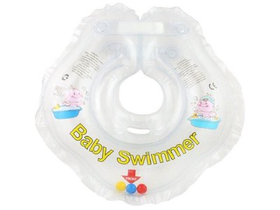 Круг Baby Swimmer для купания на шею с погремушкой 1-00197550_1