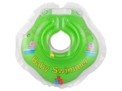 Круг Baby Swimmer для купания на шею с погремушкой 1-00197551_1
