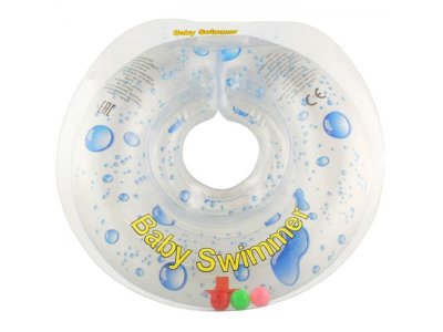 Круг Baby Swimmer для купания на шею с погремушкой, серия Флора 1-00197556_1