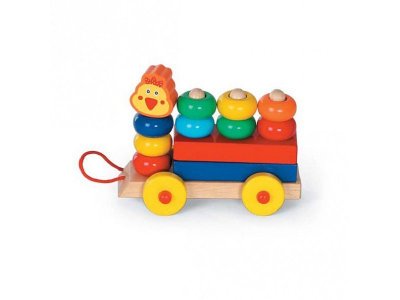 Игрушка из дерева Папа Карло, Каталка Паровозик 1-00119218_1