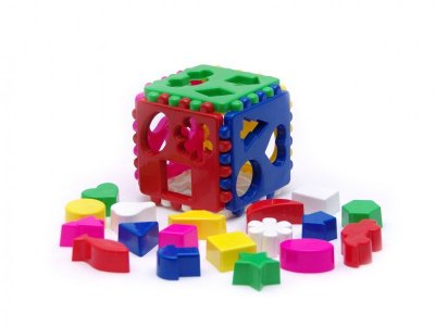 Сортер Karolina toys, Кубик логический большой 1-00124612_1