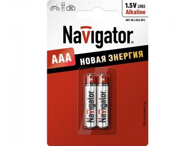Батарейки Navigator ААА, NBT-NE-LR03-BP2, 2 шт. 1-00128261_1