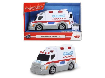 Игрушка Dickie Toys, Машина скорой помощи со светом и звуком, 15 см 1-00138696_1