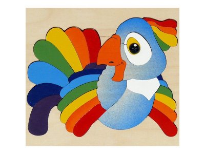 Игрушка из дерева Крона, Мозаика, Попугай 1-00119438_1