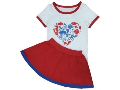 Комплект Pepelino для девочки (футболка и юбка) 1-00198829_1