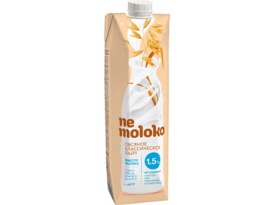 Напиток Nemoloko овсяный классический Лайт 1,5%, 1 л 1-00199114_1