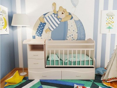 Кроватка-трансформер Valle Allegra Comfort (из 2-х частей) 1-00128205_1