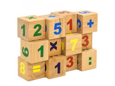 Кубики Alatoys, Цифры неокрашенные 12 дет. 1-00201213_3