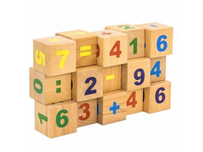 Кубики Alatoys, Цифры неокрашенные 15 дет. 1-00201214_3