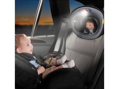 Зеркало Munchkin контроля за ребёнком в автомобиле День-Ночь, музыкальное 1-00201293_2