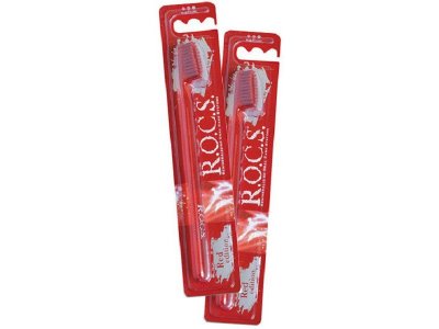 Зубная щетка Rocs Red Edition Classic, средняя 1-00142424_1