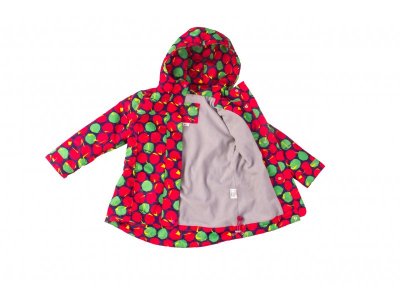 Куртка Libellule для девочки на флисе Вишни 1-00198895_4