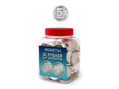 Монета Сладкая сказка, шоколадная 5 рублей серебром, 4 г 1-00201733_1