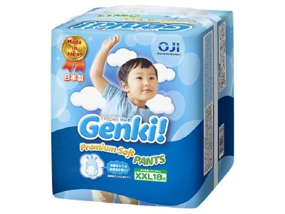 Подгузники-трусики Genki Premium Soft XXL, 13-25 кг, 18 шт. 1-00201820_1