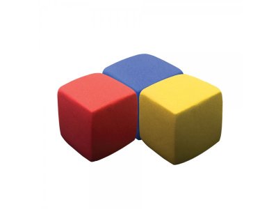 Пластилин тянущийся Эластик, Кубики (желтый, синий, красный, пресс-форма), 360 г 1-00203515_2