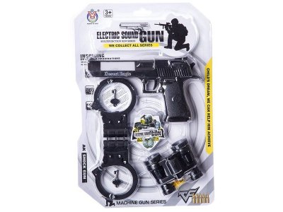 Набор игровой Shenzhen, Пистолет, наручники, бинокль, CRD 1-00205174_1