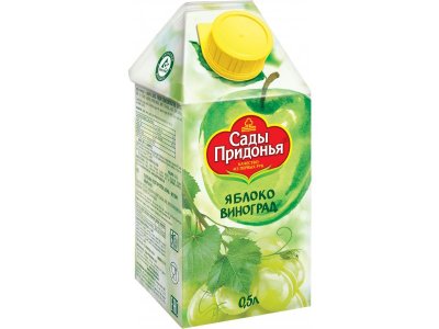 Сок Сады Придонья яблоко, виноград 500 мл 1-00000695_1