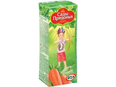 Нектар Сады Придонья яблоко, морковь 200 мл 1-00000698_1