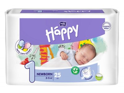 Подгузники Bella Happy Newborn, 2-5 кг, 25 шт. 1-00085470_1