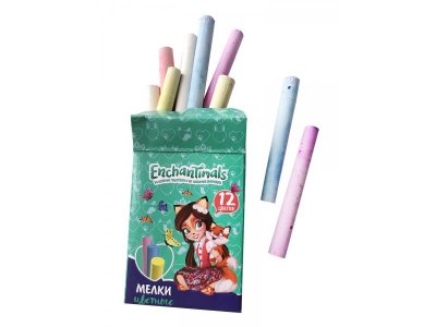 Мелки Mattel цветные Enchantimals, 12 цветов 1-00205768_2