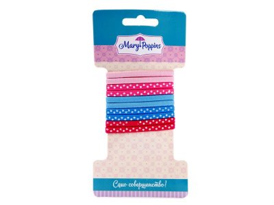 Резинки для волос Mary Poppins, средние, плоские 10 шт. 1-00206516_1
