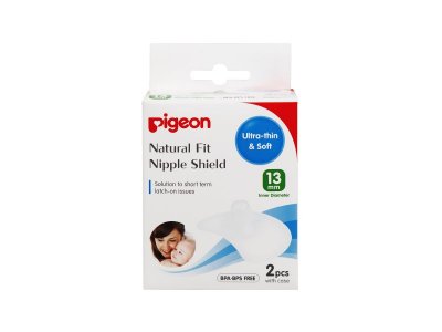 Накладки Pigeon, Natural Fit защитные силиконовые для кормления 2 шт. 1-00208231_1