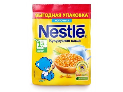 Каша Nestle, молочная кукурузная, мягкая упаковка, 200 г 1-00117349_1