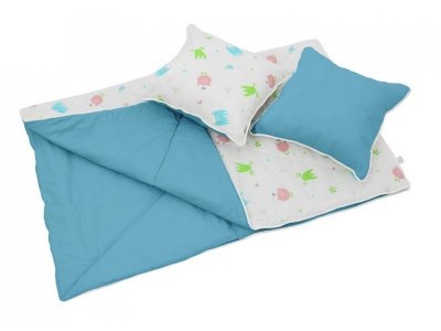 Комплект для вигвама детского Polini kids Монстрики, одеяло+подушка 1-00208802_1