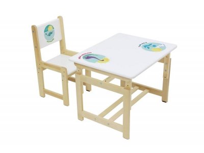 Комплект растущей детской мебели Polini kids Eco 400 SM Дино 1, 68*55 см 1-00208854_1