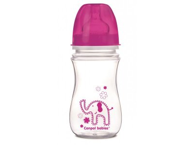 Бутылочка Canpol Babies EasyStart РР с широким горлышком, антиколиковая Colourful animals, 240 мл 1-00210042_1
