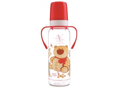 Бутылочка Canpol Babies Cheerful animals тритановая с ручками, с сил. соской, 250 мл 1-00210045_1