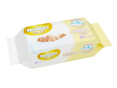 Салфетки влажные Huggies Elite Soft, 64 шт. 1-00007187_2