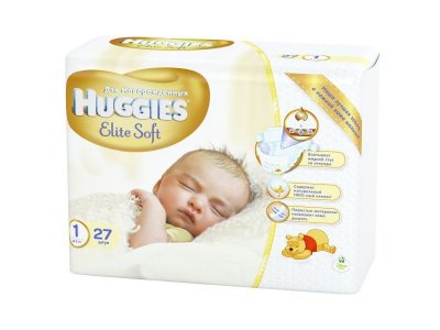Подгузники Huggies Elite Soft, 1 до 5 кг, 27 шт. 1-00063802_4