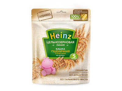 Каша Heinz, безмолочная цельнозерновая Пшеничная (спельтовая) 180 г 1-00211603_1