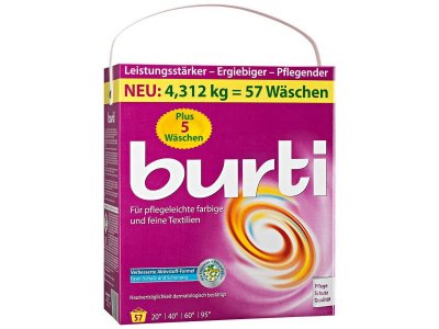 Порошок стиральный Burti для цветного и тонкого белья, 4,312 кг 1-00211753_1