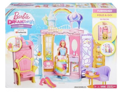 Набор игровой Mattel Barbie Переносной радужный дворец 1-00211616_1