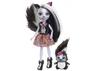 Кукла Enchantimals Седж Скунси с любимой зверюшкой, 15 см 1-00211627_2