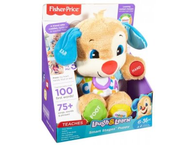 Игрушка Fisher Price Смейся и учись, Ученый Щенок Первые слова 1-00211653_3