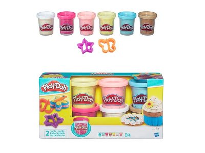 Набор Hasbro Play-Doh из 6 баночек с конфетти 1-00141377_1