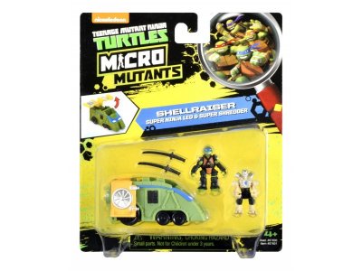 Набор Playmates toys Micro, Боевой локомотив Черепашек-ниндзя с фигурками Лео и Шредера 1-00215705_1
