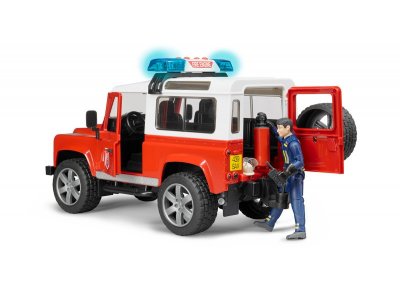 Игрушка Bruder, Внедорожник Land Rover Defender Station Wagon Пожарный с фигуркой 1-00216013_2