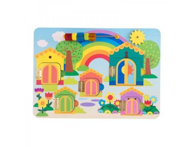 Игрушка из дерева Деревяшки, Бизиборд: Кто где живет 1-00216095_1