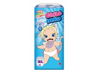 Подгузники-трусики Maneki размер XL, более 12 кг, 36 шт. 1-00216576_1