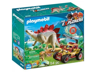 Конструктор Playmobil, Динозавры: Исследовательский транспорт со стегозавром 1-00216416_1