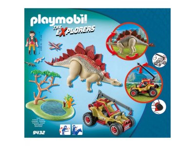 Конструктор Playmobil, Динозавры: Исследовательский транспорт со стегозавром 1-00216416_3