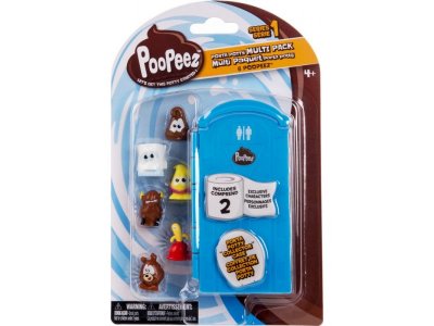 Набор Poopeez, Туалетная кабинка с 6 фигурками в комплекте 1-00216419_1