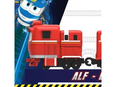 Игрушка Robot Trains, Паровозик с двумя вагонами Альф 1-00216436_4