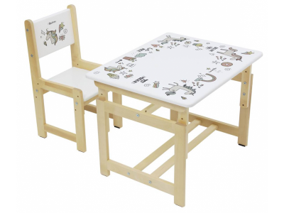Комплект растущей детской мебели Polini kids Eco 400 SM Единорог, 68*55 см 1-00216790_1